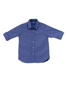 Cottonworld Boy's Shirts Boy's Cotton Blue Regular Fit Shirts