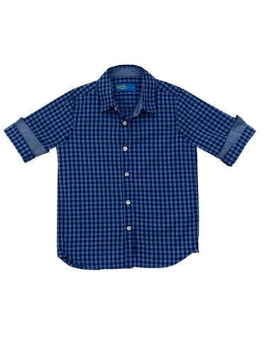 Cottonworld Boy's Shirts Boy's Cotton Blue Regular Fit Shirts