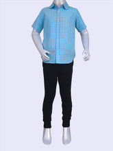 Load image into Gallery viewer, Cottonworld Boy&#39;s Shirts Boy&#39;s Cotton Blue Regular Fit Shirts