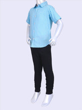 Load image into Gallery viewer, Cottonworld Boy&#39;s Shirts Boy&#39;s Cotton Blue Regular Fit Shirts