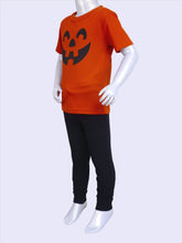 Load image into Gallery viewer, Cottonworld Boy's Tshirts Boy's Cotton Elastane Orange Regular Fit Tshirt
