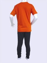 Load image into Gallery viewer, Cottonworld Boy's Tshirts Boy's Cotton Elastane Orange Regular Fit Tshirt