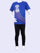 Load image into Gallery viewer, Cottonworld Boy&#39;s Tshirts Boy&#39;s Cotton Elastane Royal Regular Fit Tshirt